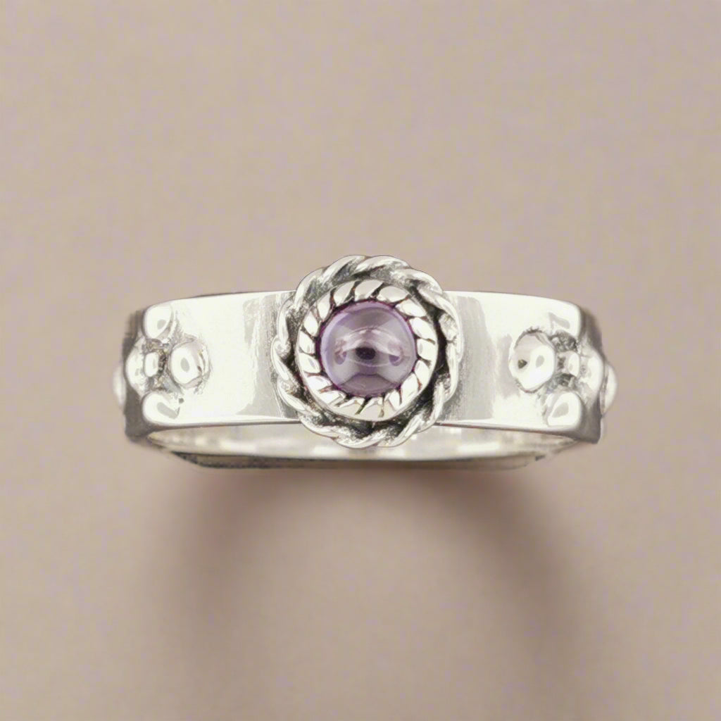 Howls Moving Castle Ring in Sterling Silver with Imitation Birthstone - Le Dragon Argenté