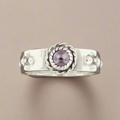 Howls Moving Castle Ring in Sterling Silver with Imitation Birthstone - Le Dragon Argenté