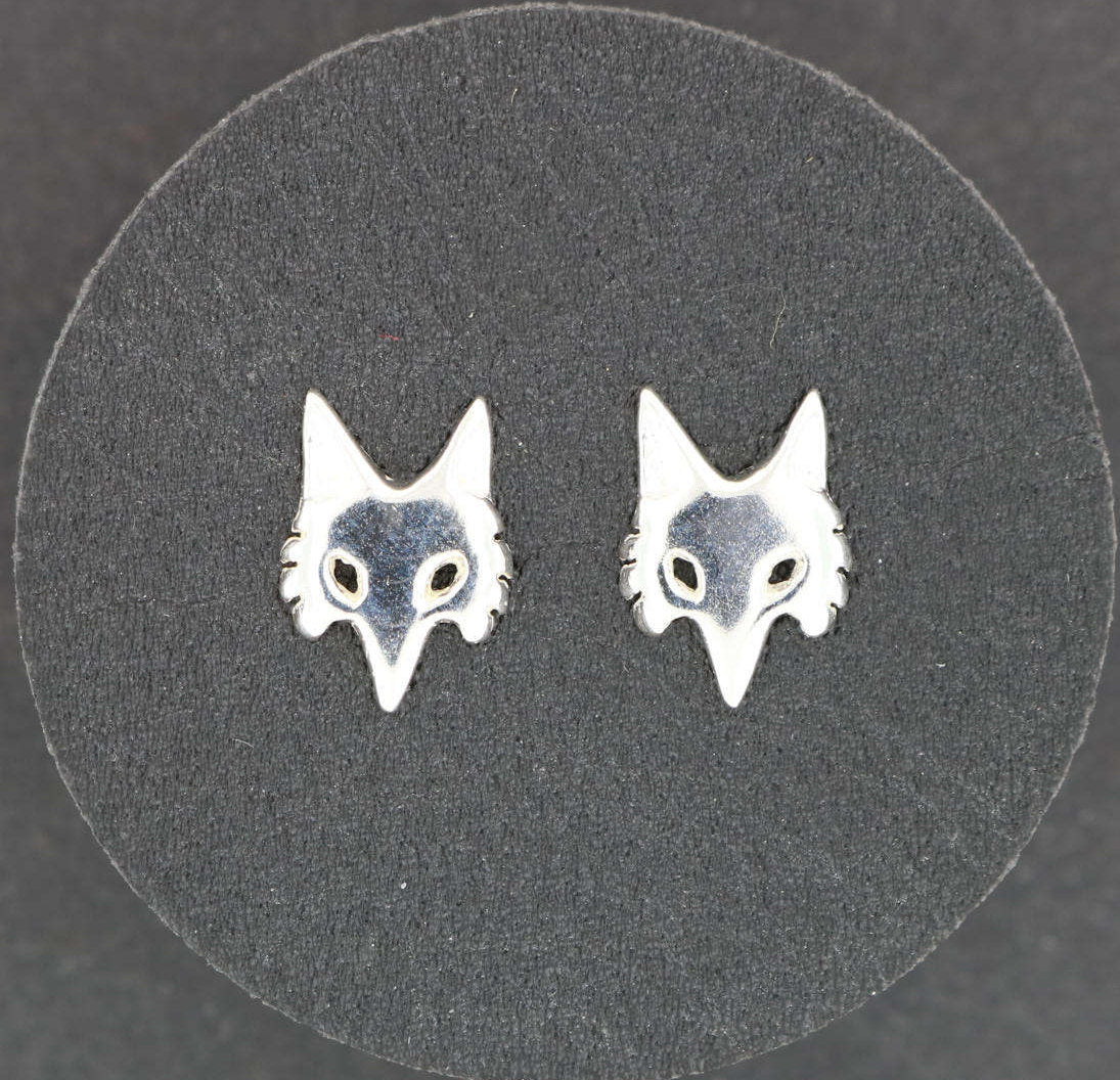 Fox Stud earrings in Sterling Silver