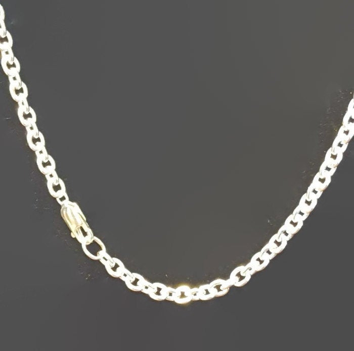Sterling Silver 6mm Oval Trace Cable Style Chain, 6mm jewelry chain, 6mm links chain, 6mm jewellery chain, 6mm chain necklace, 6mm chain necklace in silver, necklace chains, silver necklace chains, big link chains, sterling silver chain necklace, sterling silver chain, silver 6mm chain, silver chain jewelry, silver chain jewellery, chain for pendant in silver