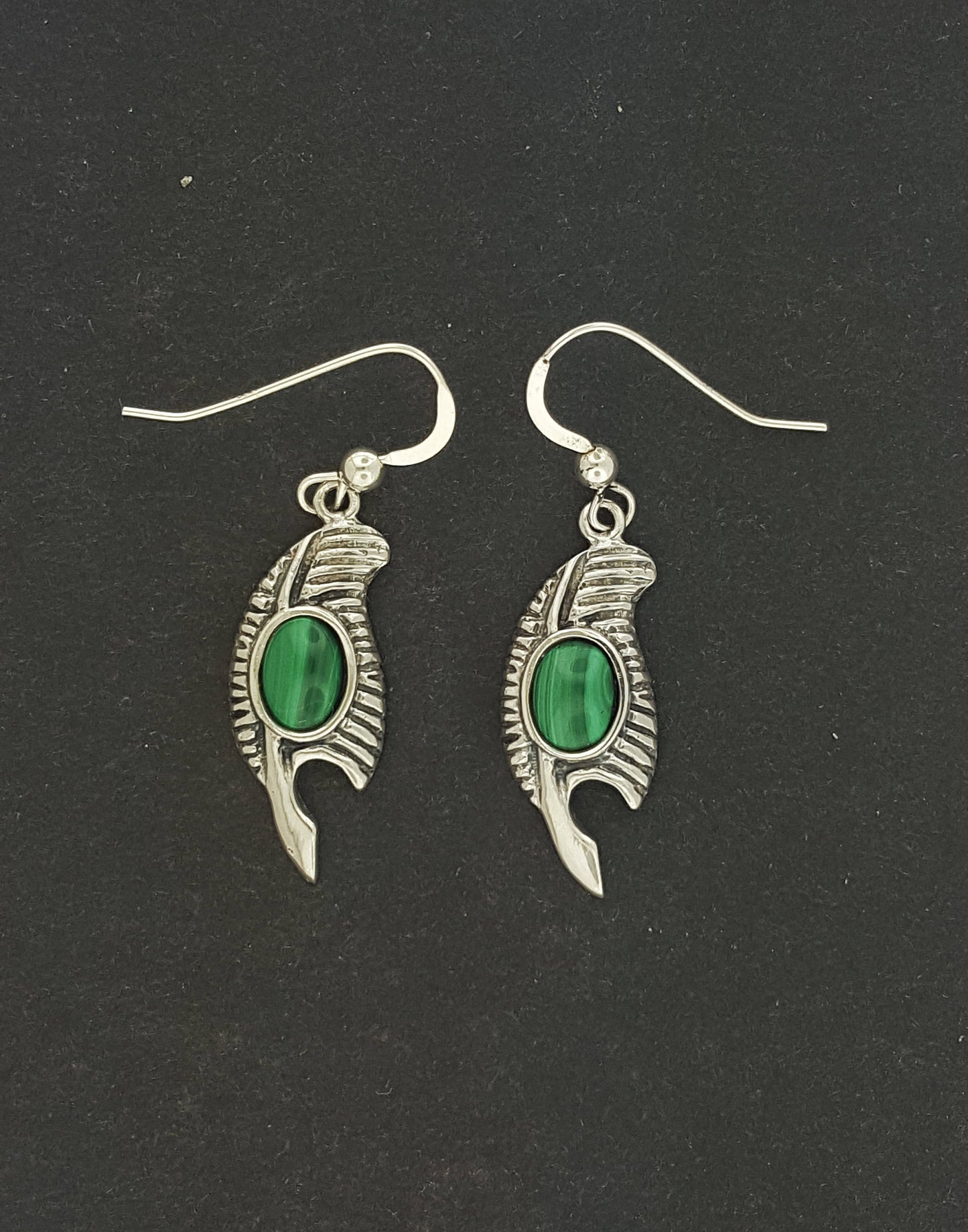 Feather of Ma'at Earrings in Sterling Silver