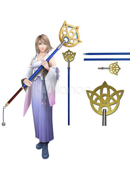 Final Fantasy X Yuna Wand Charm Pendant in Sterling Silver or Antique Bronze