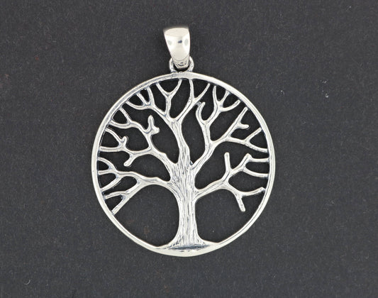 Tree of Life Pendant in Sterling Silver or Antique Bronze