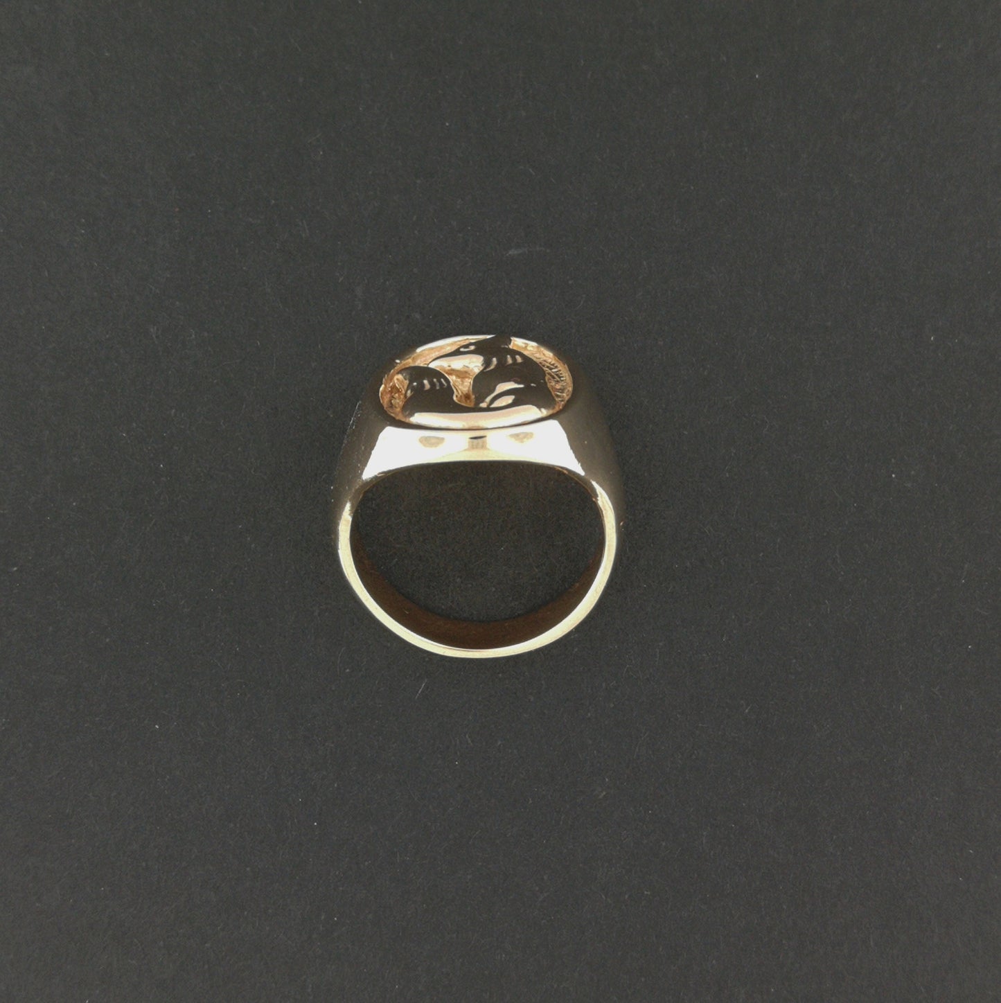 Fox Signet Ring in Sterling Silver or Antique Bronze