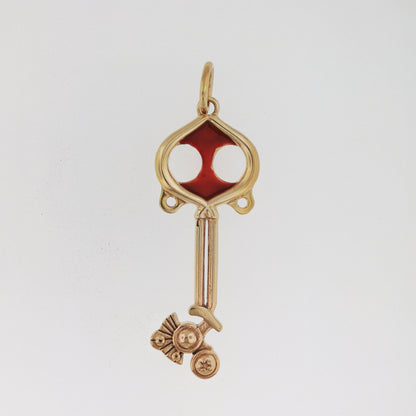 Kingdom Hearts Pendentif Spellbinder Keyblade en bronze antique