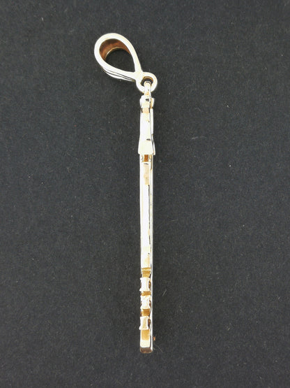 Ends of the Earth Keyblade Pendant in Sterling Silver or Antique Bronze