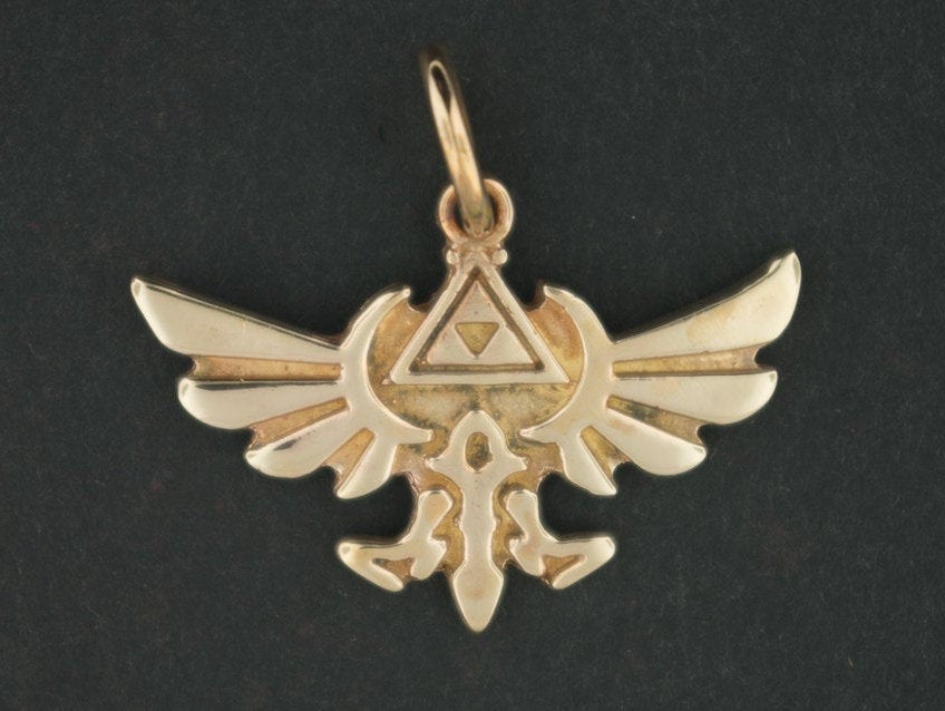 Legend of Zelda Pendant in Sterling Silver or Antique Bronze
