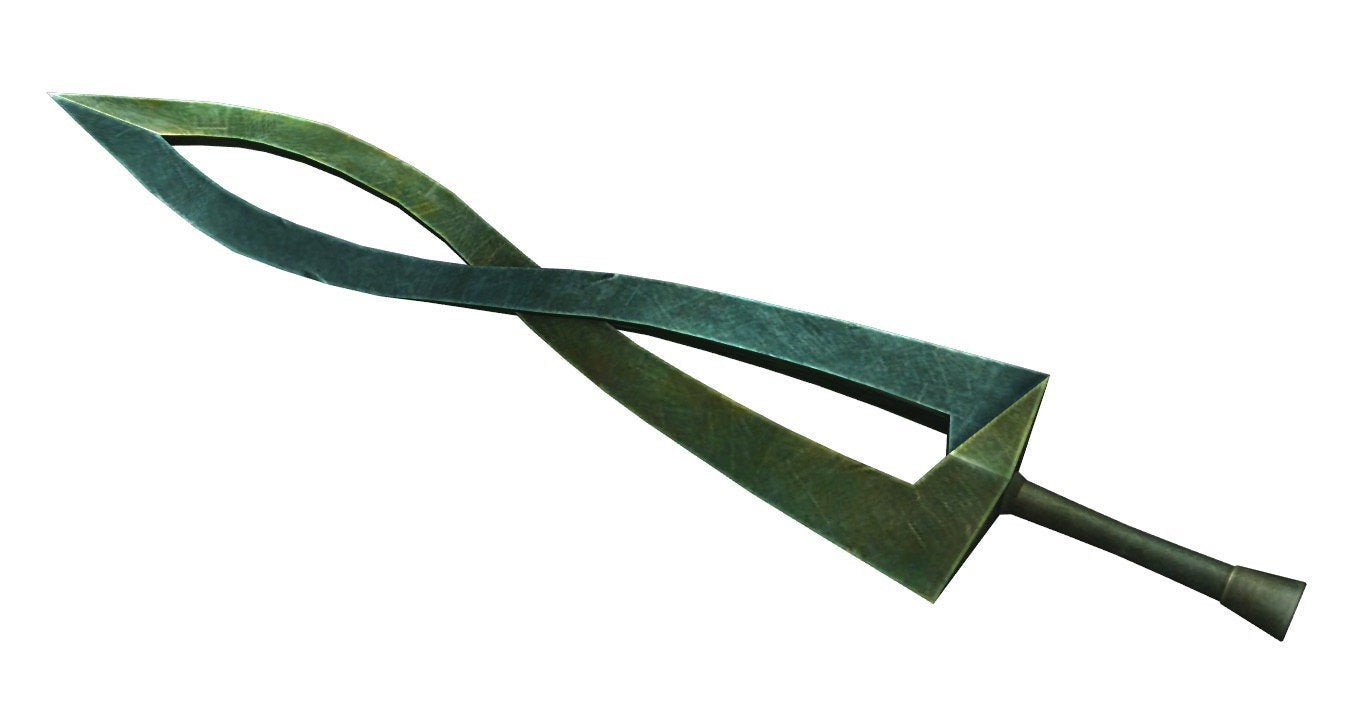 Pendentif épée de la divinité féroce en argent sterling ou bronze antique