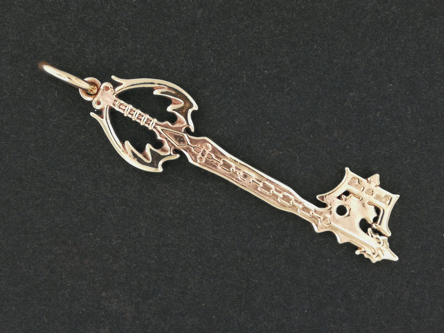 Kingdom Hearts Oblivion Keyblade Pendant in Sterling Silver or Antique Bronze