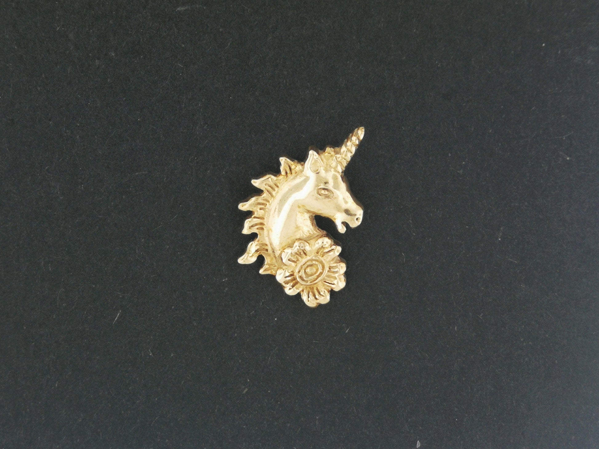 Unicorn Head Charm in Sterling Silver or Antique Bronze, Antique Bronze Unicorn Pendant, Bronze Unicorn Charm, Unicorn Flower Charm, Bronze Fantasy Jewellery, Bronze Fantasy Jewelry, Bronze Unicorn Jewelry, Bronze Unicorn Jewellery