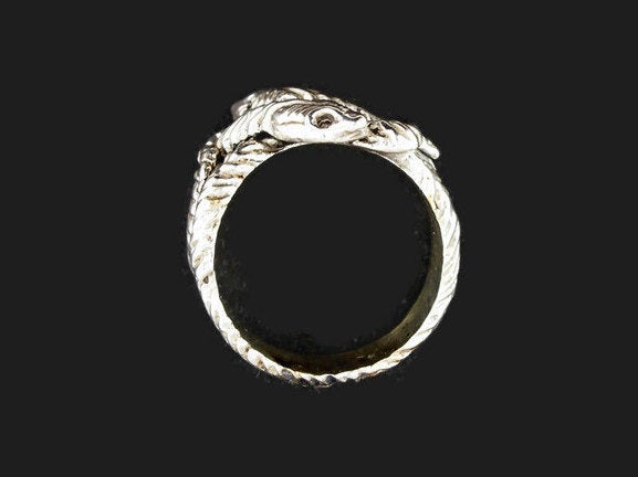 Vintage Style Twin Snakes Ring in Sterling Silver or Antique Bronze, Two Snakes Ring, Silver Snake Ring, Bronze Snake Ring, Bronze Twin Snakes Ring, Silver Two Snakes ring, Mens Snake Ring, Silver Animal Jewelry, Silver Animal Jewellery, Silver Animal Ring, Bronze Animal Ring, Coiled Snake Ring