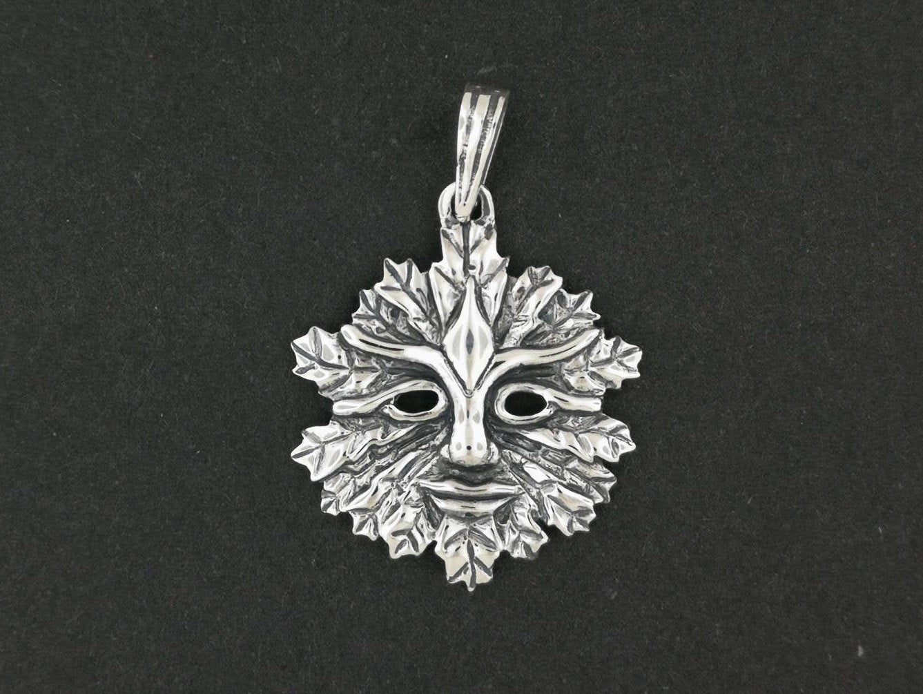 Green Man Pendant With Open Eyes in Sterling Silver or Antique Bronze, Silver Pagan Jewelry, Silver Pagan Jewellery, Bronze Pagan Jewelry, Bronze Pagan Jewellery, Green Man Pendant, Silver Pagan Pendant, Bronze Pagan Pendant, Silver Wiccan Jewelry, Silver Wiccan Jewellery, Bronze Wiccan Jewelry, Bronze Wiccan Jewellery, Sterling Silver Witch Pendant, Antique Bronze Witch Pendant, Silver Greenman Pendant, Bronze Greenman Pendant, Silver Green Man Pendant, Bronze Green Man Pendant, Celtic Pagan Pendant