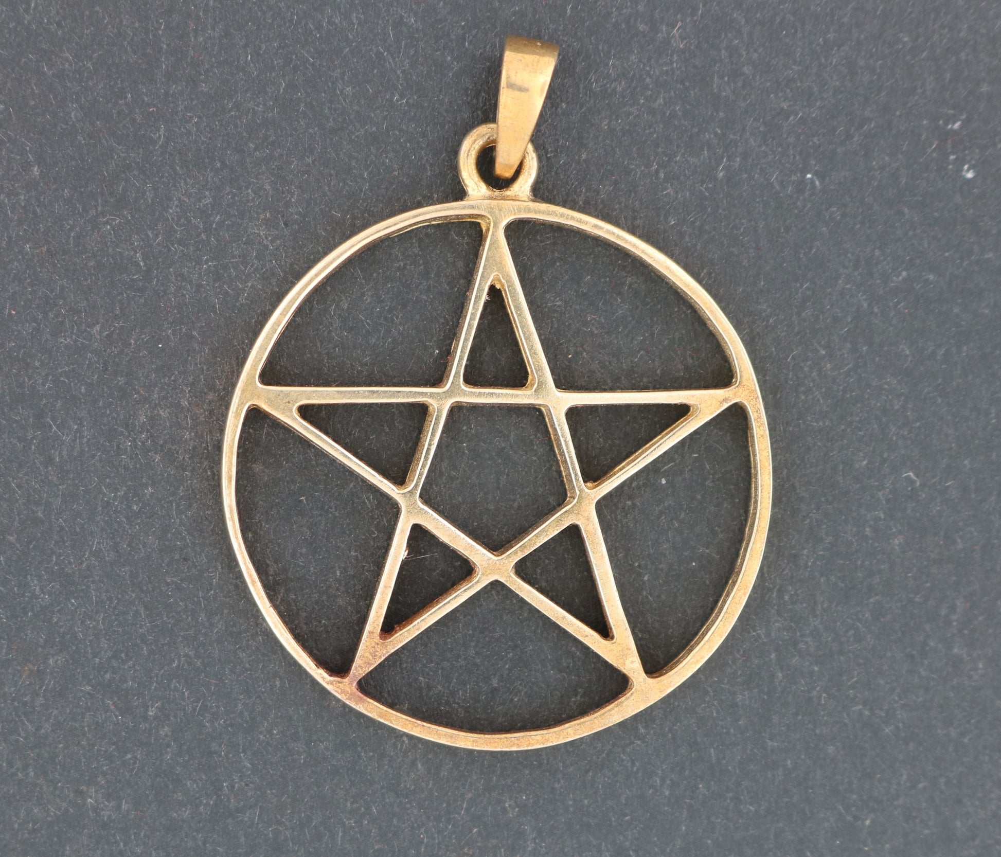 Large Pentacle Pendant in 925 Silver or Bronze, Pentacle Charm Jewelry, Witches Star Pendant Necklace, Jewellery Gift for Wicca Pagan, Antique Bronze Pentacle Pendant, Bronze Pentacle Charm, Large Bronze Pentacle Pendant, Pagan Pentacle Charm