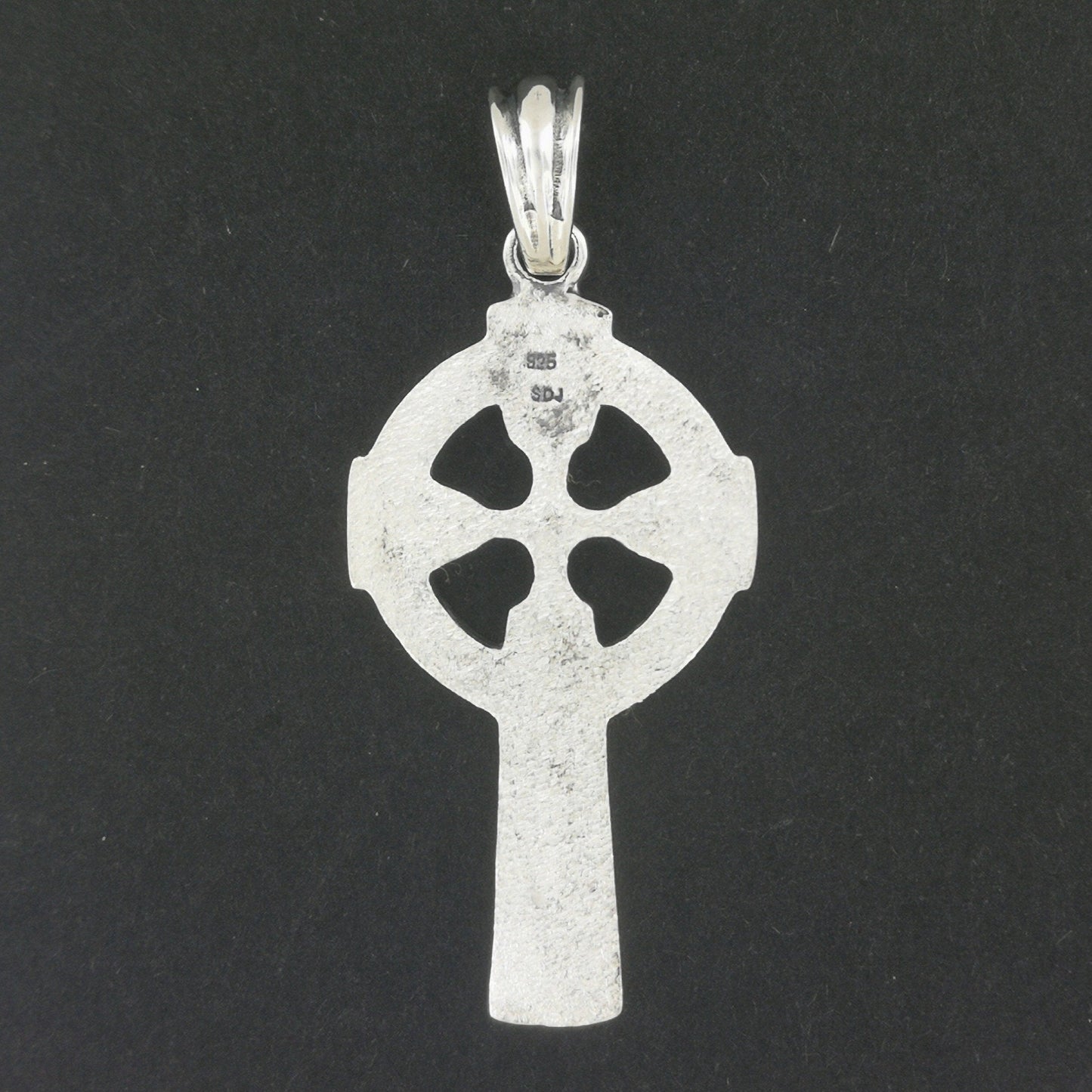 Grande croix celtique en argent sterling ou bronze antique