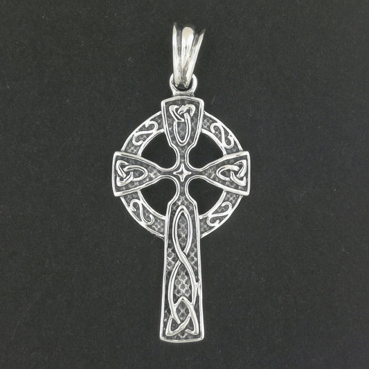 Large Celtic Cross in Sterling Silver or Antique Bronze