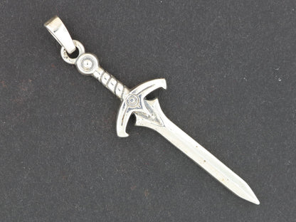 Legend Of Zelda Sword Pendant in Sterling Silver or Antique Bronze