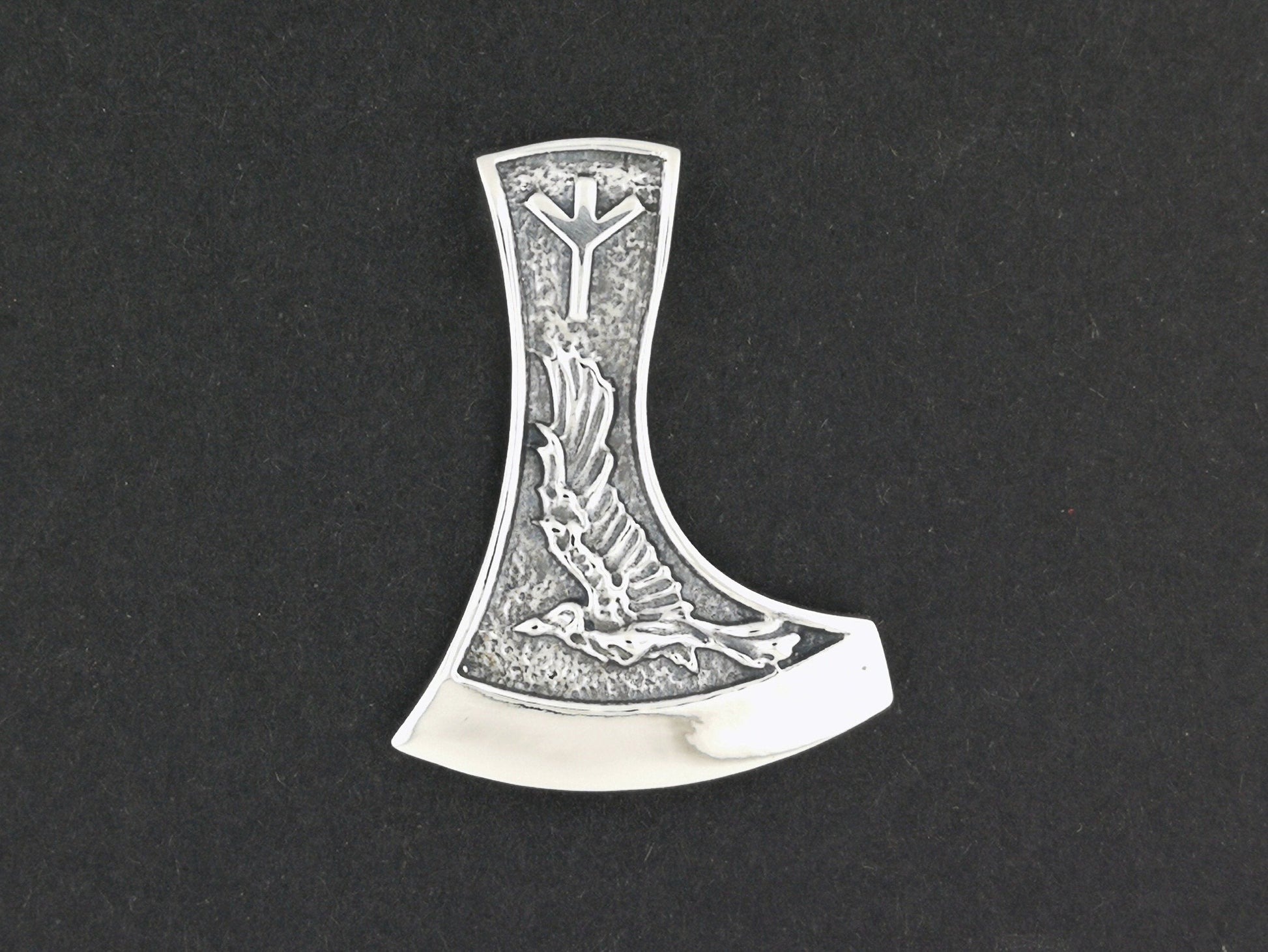 Handcrafted Scandinavian War Axe Silver Neckalce Ancient -  Israel