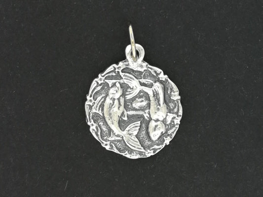 Zodiac Medallion Pieces in Sterling Silver or Antique Bronze