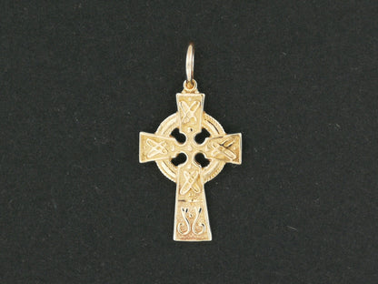 Petite croix celtique en argent sterling ou bronze antique