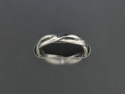 Simple Braid Ring in Sterling Silver or Antique Bronze