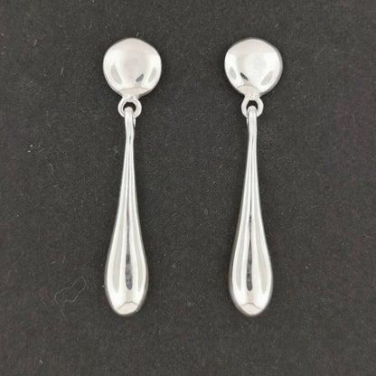 Final Fantasy 7 Tifa Silver Drop Stud Earrings in Sterling Silver