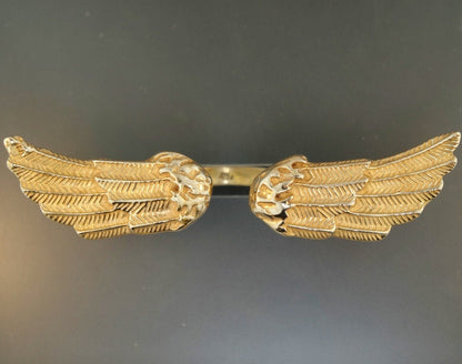 Bague ailes d'ange en argent sterling ou bronze antique