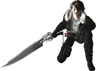 Pendentif Final Fantasy 8 Gunblade en acier inoxydable réalisé sur commande