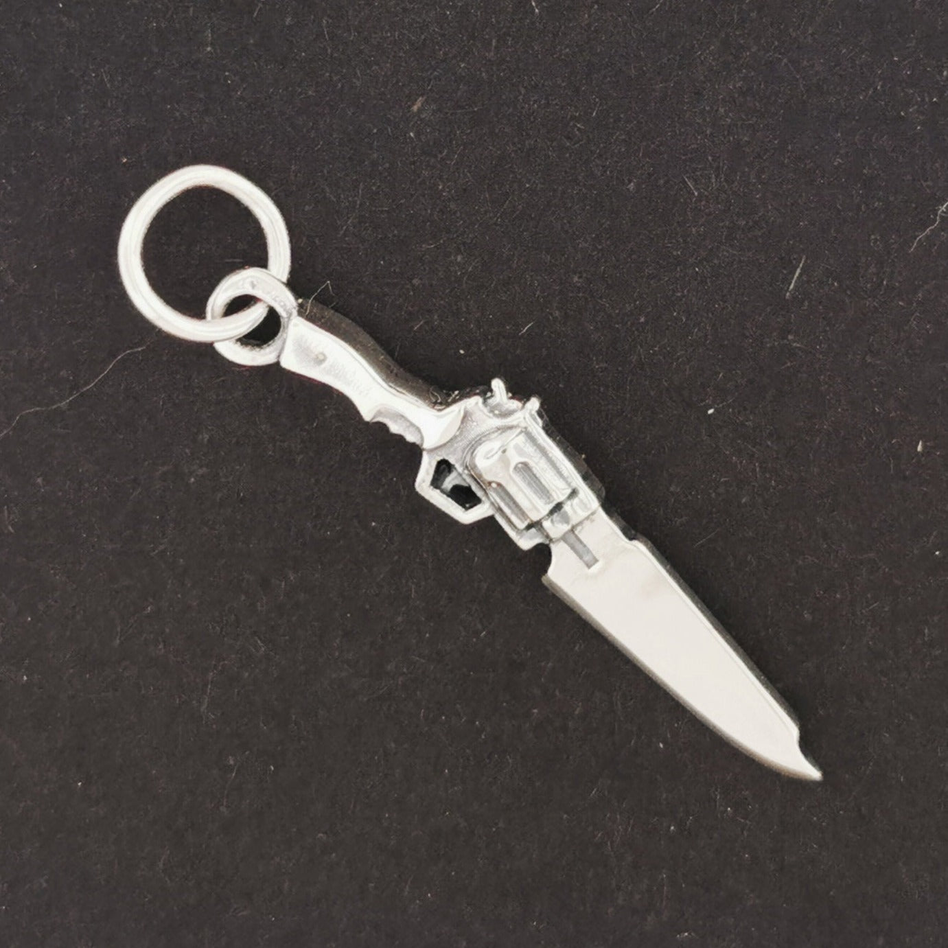 Final Fantasy 8 Gunblade Charm in Sterling Silver or Antique Bronze, FF8 Squall Pendant, Final Fantasy VIII Pendant, Final Fantasy Jewelry, final fantasy pendant, FF8 silver charm, FF8 Gunblade pendant, silver Gunblade pendant, gamer girl jewelry