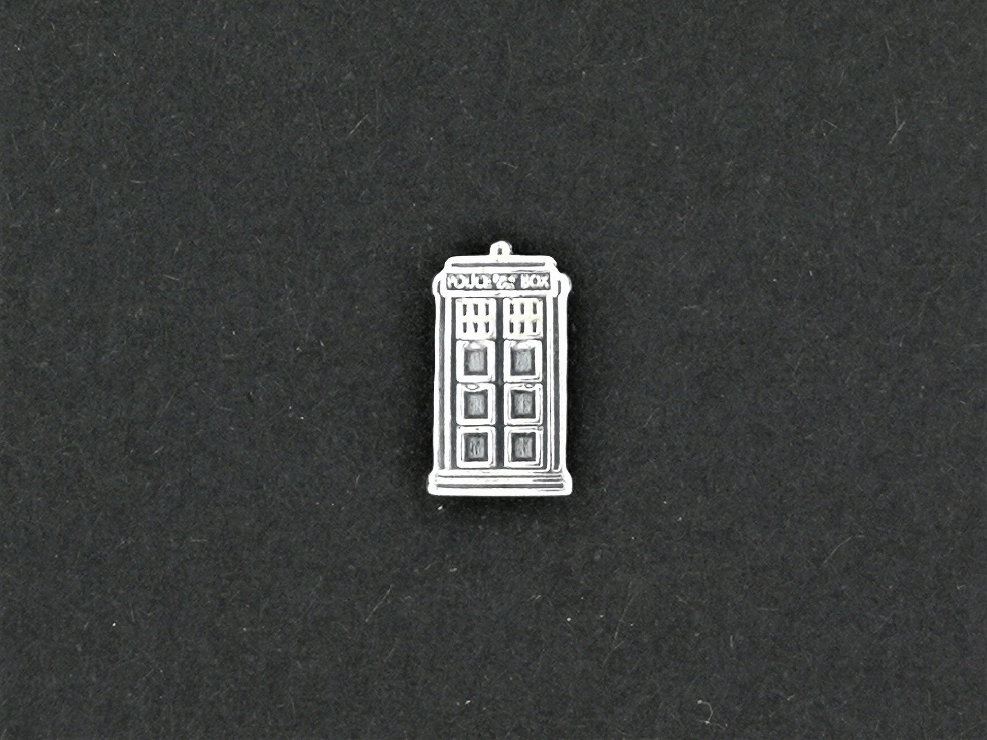 Gold Dr Who Tardis Single Stud  Earring made to order