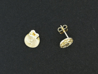 Gold Zodiac Stud Earrings Virgo Made to Order