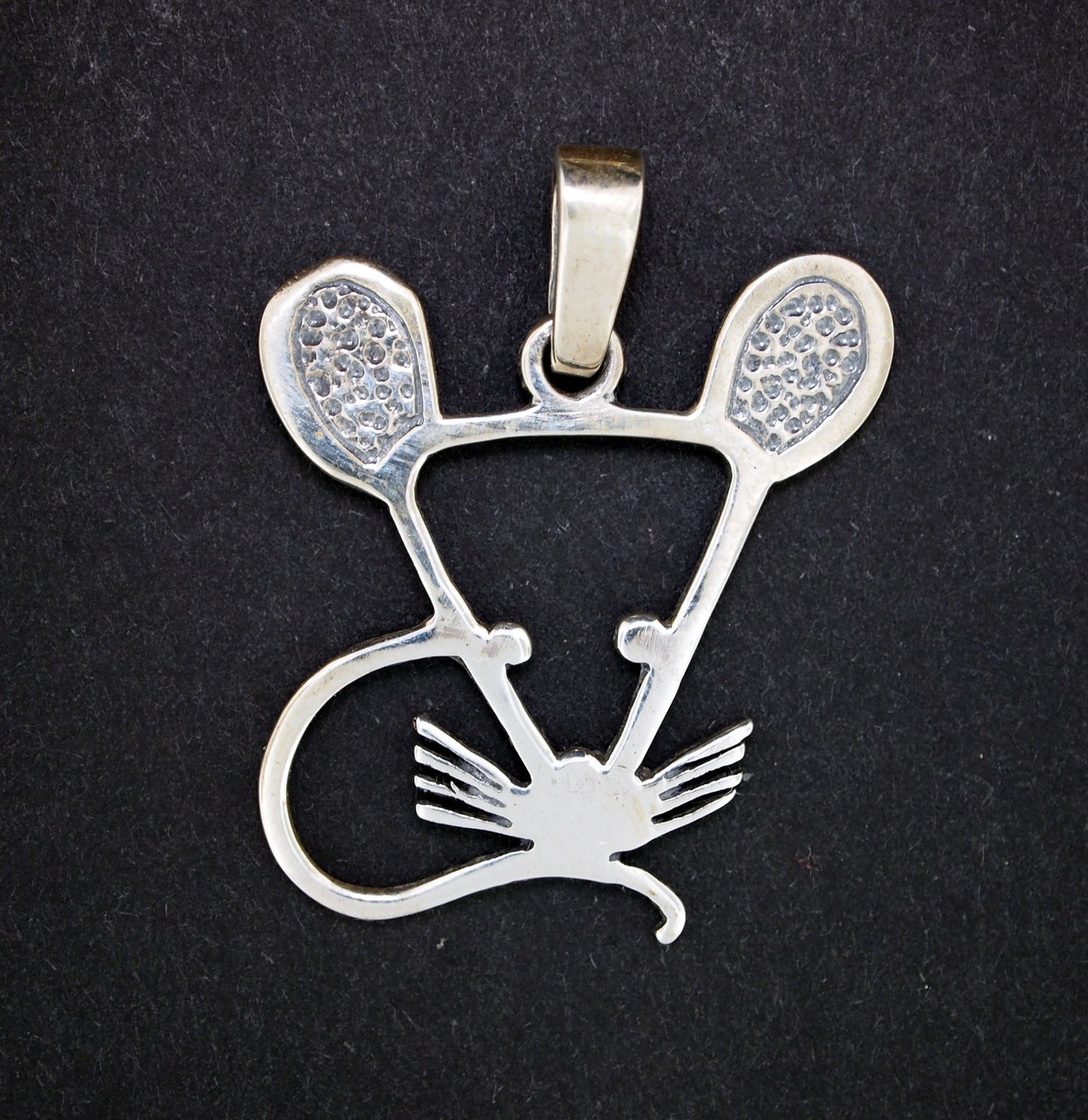 Mouse Pendant in Sterling Silver