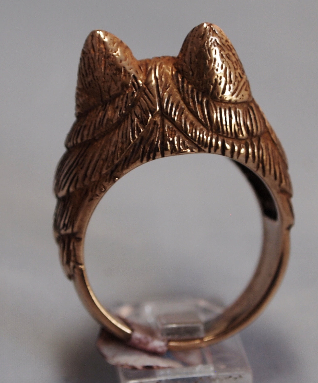 Wolf Ring in Antique Bronze, Bronze Wolf Ring, Bronze Animal Ring, Bronze Animal Jewelry, Bronze Animal Jewellery, Mens Wolf Ring, Bronze Wolf Jewellery, Bronze Wolf Jewelry, 3D Wolf Ring, Animal Lover Ring
