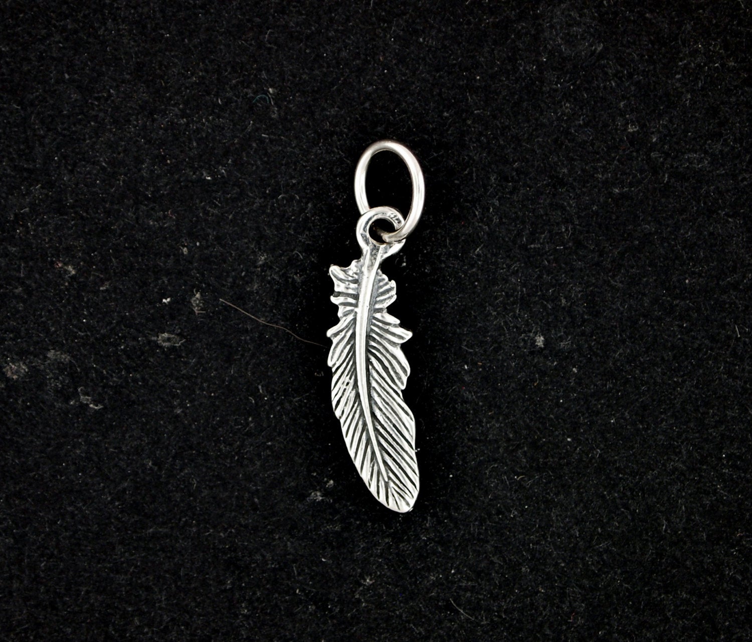 Small Feather Charm in Sterling Silver, Silver Witch Jewelry, Silver Witch Jewellery, Silver Feather Pendant, Feather In Sterling Silver, Silver Charm Pendant, Silver Pagan Jewelry, Silver Pagan Jewellery, Sterling Silver Feather Pendant