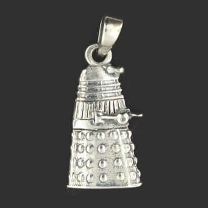 Dalek Pendant in Sterling Silver or Antique Bronze