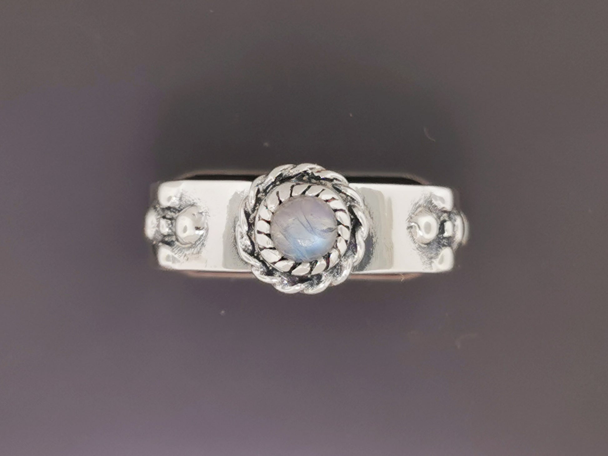 Howls Calcifer Fire Ring in Sterling Silver with Genuine Gemstone, Howls Moving Castle Ring, Howl and Sophie Rings, Silver Howls Moving Castle Ring, Calcifer Silver Ring, Gemstone Engagement Ring, Howls Moving Castle Ring with genuine moonstone