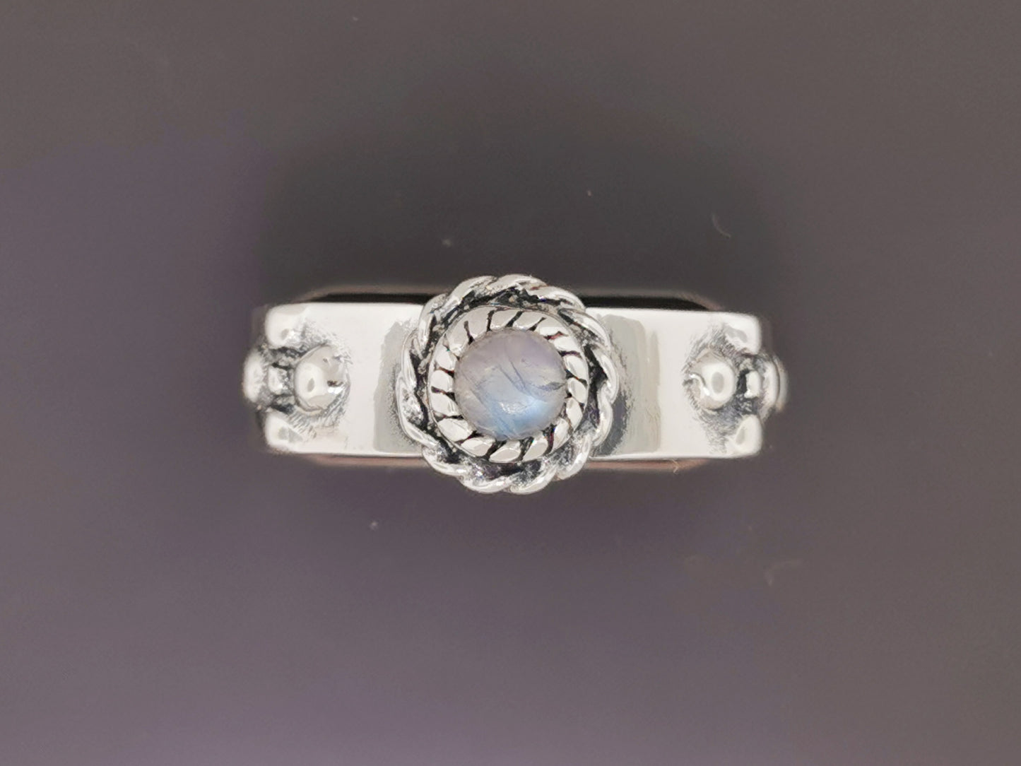 Howls Calcifer Fire Ring in Sterling Silver with Genuine Gemstone, Howls Moving Castle Ring, Howl and Sophie Rings, Silver Howls Moving Castle Ring, Calcifer Silver Ring, Gemstone Engagement Ring, Howls Moving Castle Ring with genuine moonstone