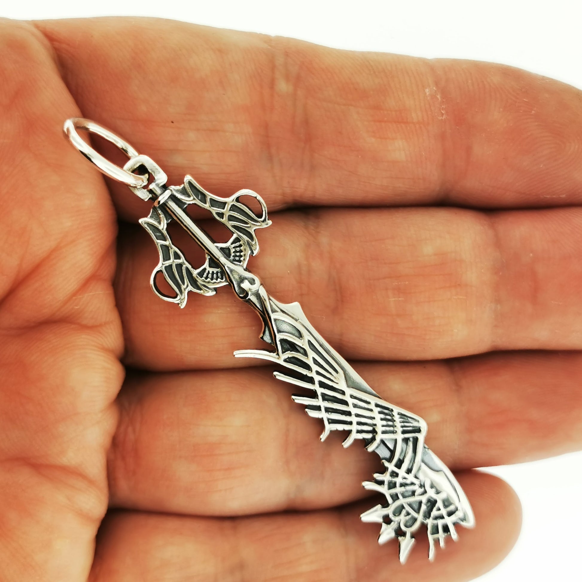 Kingdom Hearts Ultima Keyblade Pendant in Sterling Silver or Antique Bronze, Video Game Jewelry, Video Game Jewellery, Silver Video Game Pendant, Bronze Video Game Pendant, Gamer Girl Pendant, Gamer Girl Jewelry, Gamer Girl Jewellry, Gamer Geek Pendant, Gamer Geek Jewelry, KH Keyblade Pendant, Silver Keyblade Pendant, Bronze Keyblade Pendant, Ultima Keyblade Pendant, 925 Silver Keyblade, Kingdom Hearts Keyblade Pendant